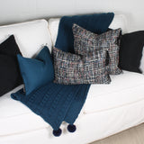 TWEED multi black cushion