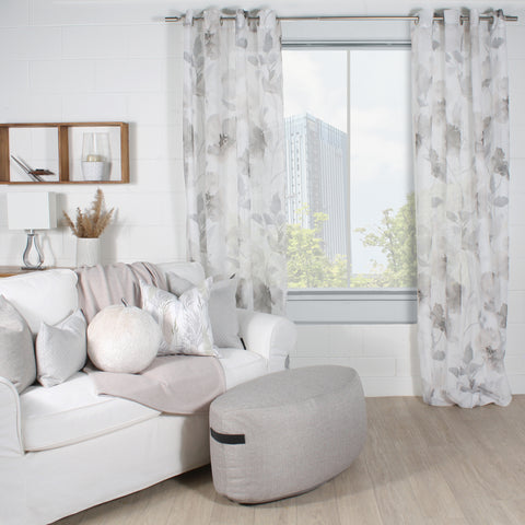 rideau floral drapery panel Marie Dooley Maison