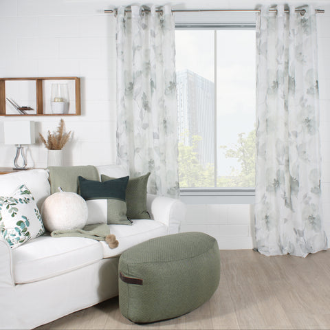 rideau floral drapery panel Marie Dooley Maison