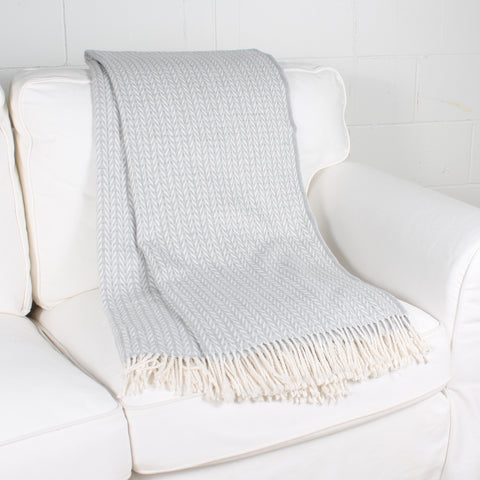 jeté chevron herringbone throw Marie Dooley Maison