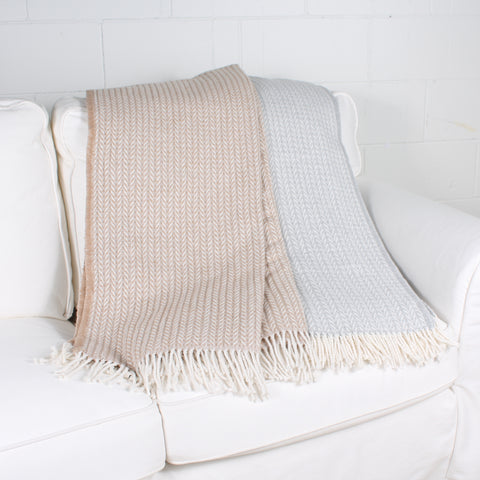 jeté chevron herringbone throw Marie Dooley Maison