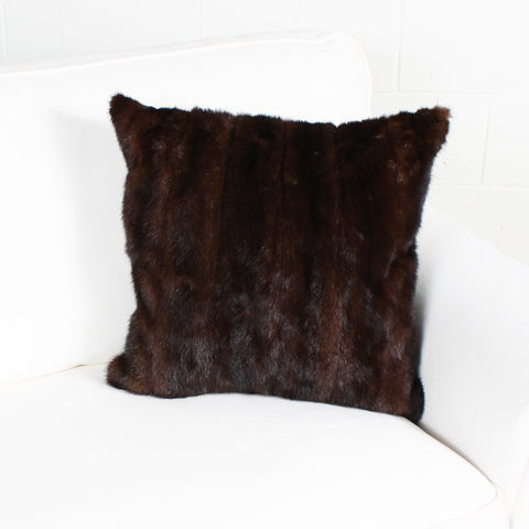 brown mink cushion by Marie Dooley