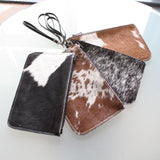 cow skin pouch at Marie Dooley Maison